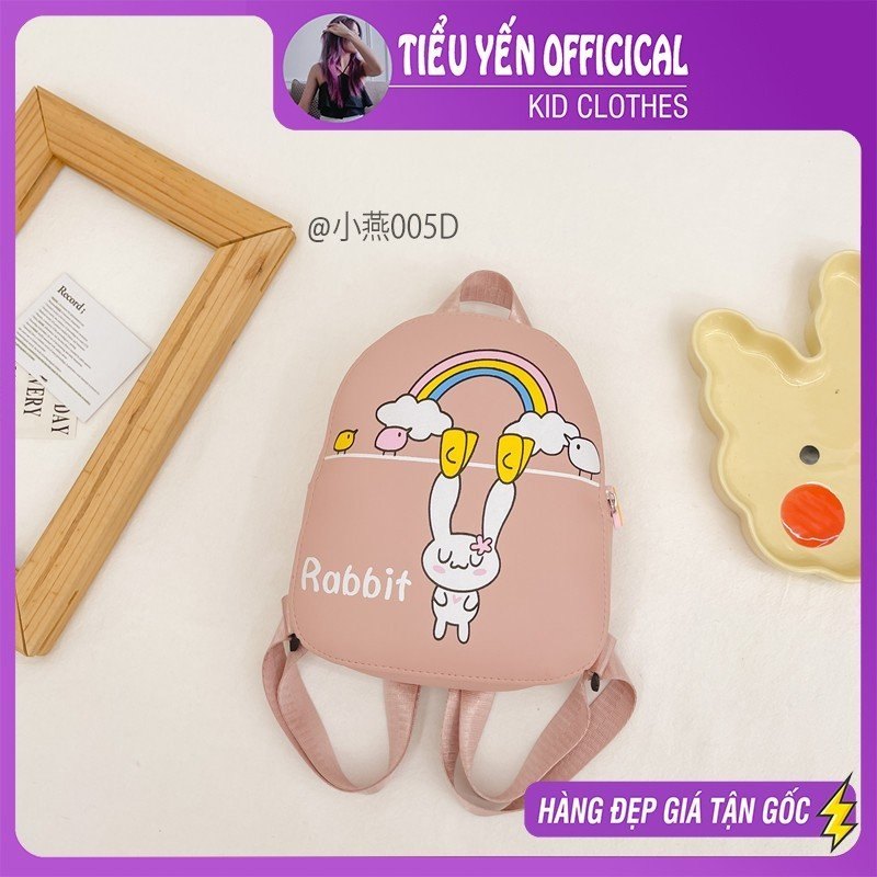 BL005-Balo trẻ em mickey hồng/mèo hồng/snoopy hồng/thỏ hồng/gấu hồng