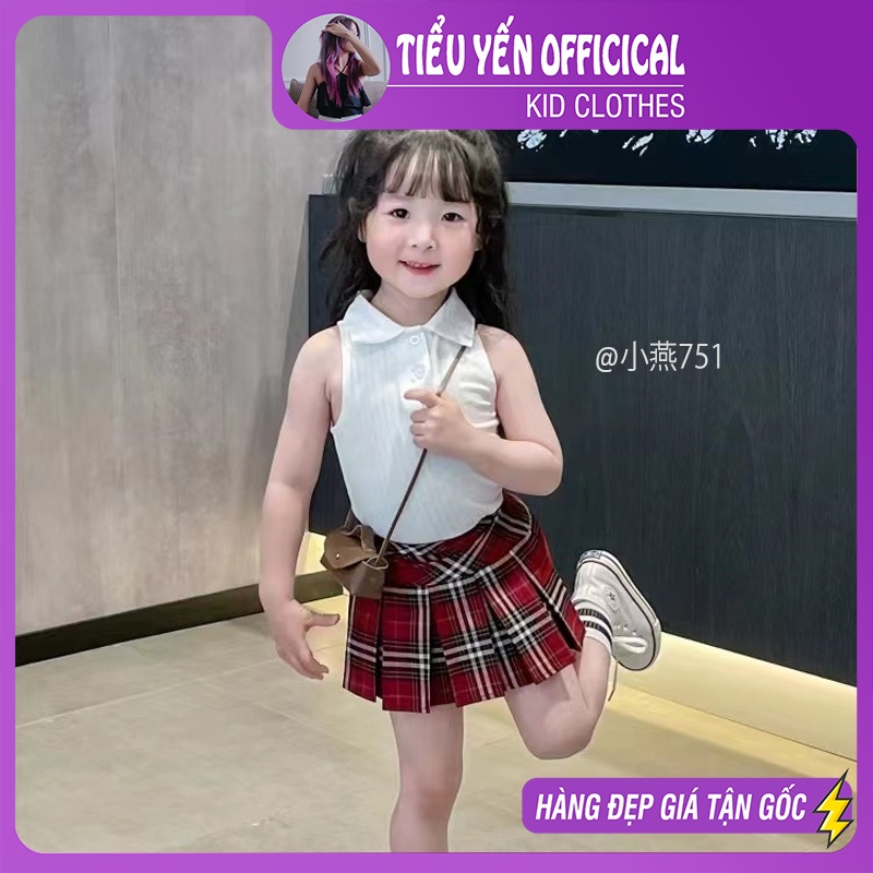 S751-S. áo polo trắng cv caro đỏ