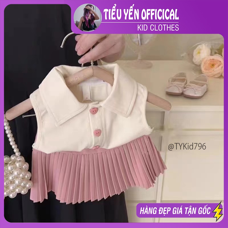 S796-Bộ áo váy hè bé gái hàng cao cấp mới nhất 2023 Tiểu Yến KID