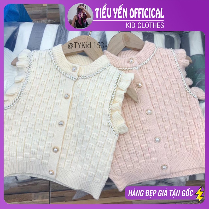 A153-Áo gile len 2 màu style hàn quốc dễ mix đồ Tiểu Yến KID