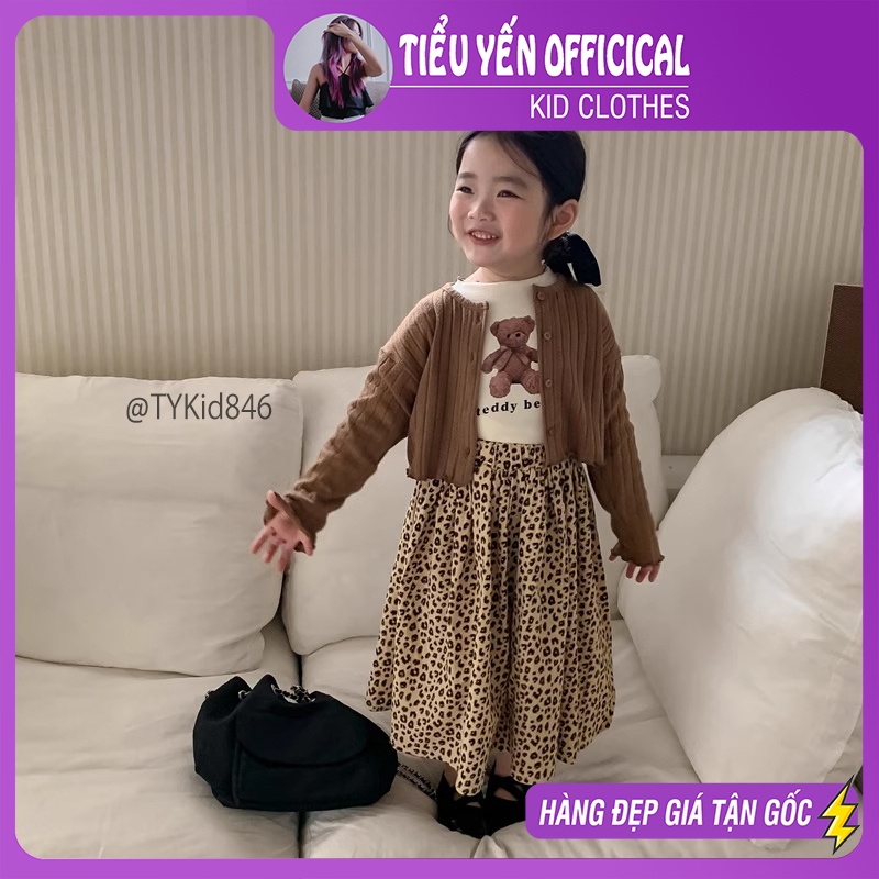 S846-Quần áo thu đông bé gái style hàn quốc, 3 chi tiết : áo khoác len, áo nỉ, quần Tiểu Yến KID