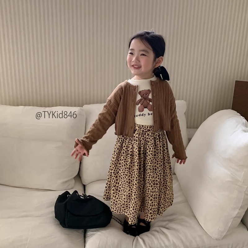 S846-Quần áo thu đông bé gái style hàn quốc, 3 chi tiết : áo khoác len, áo nỉ, quần Tiểu Yến KID