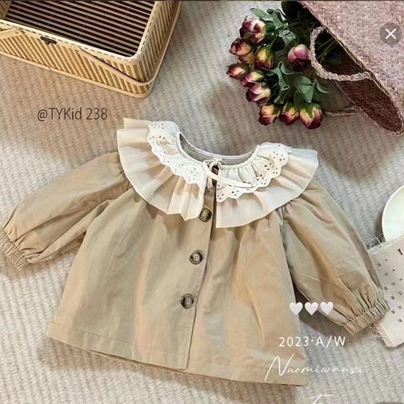 AK238-Áo khoác bé gái, áo khoác kaki bé gái style hàn quốc Tiểu Yến KID