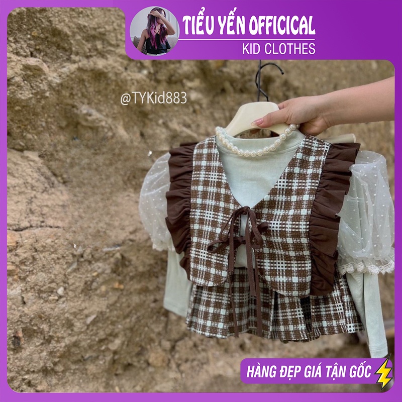 S883-Đồ bộ bé gái, quần áo cao cấp bé gái style hàn quốc Tiểu Yến KID