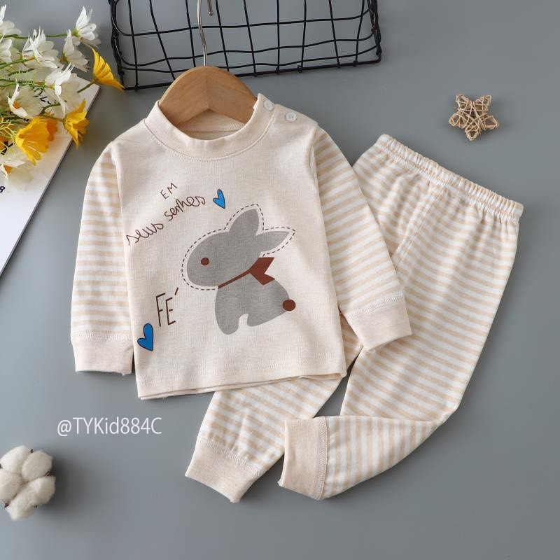 S884-Đồ bộ mặc nhà bé gái bé trai, cotton len mềm đẹp co giãn thoải mái Tiểu Yến KID