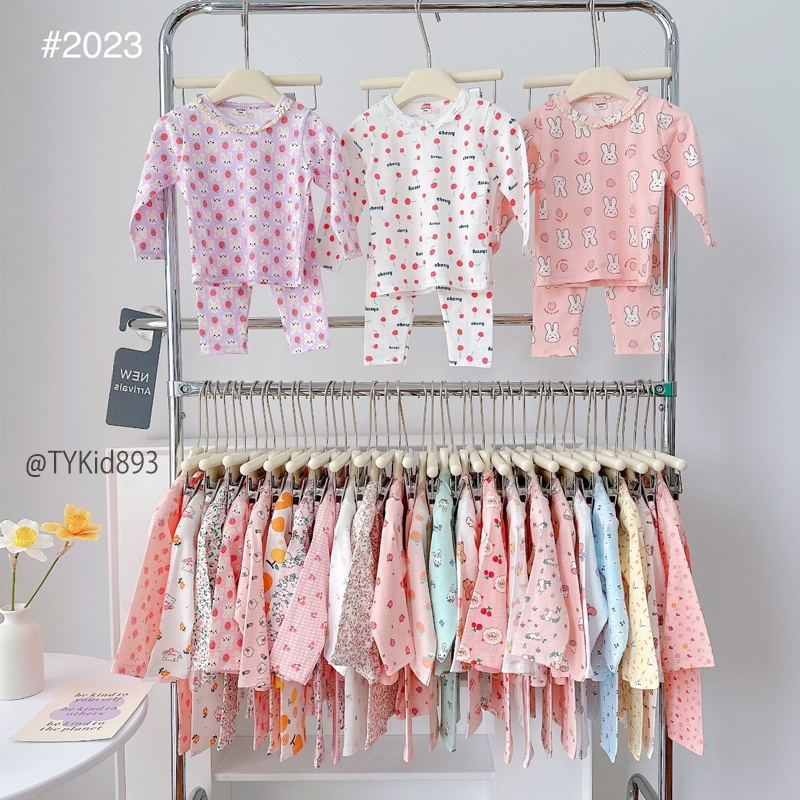 S893-Đồ bộ bé gái, bộ cotton vải co giãn 4 chiều màu ngẫu nhiên, mua 3 giảm 10K Tiểu Yến KID