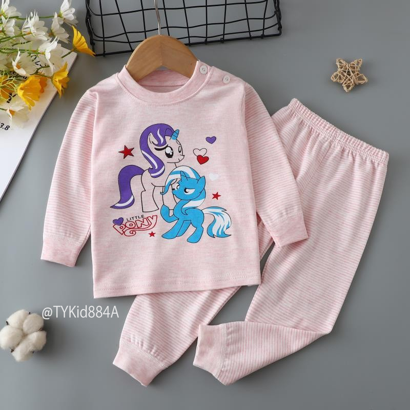 S884-Đồ bộ mặc nhà bé gái bé trai, cotton len mềm đẹp co giãn thoải mái Tiểu Yến KID