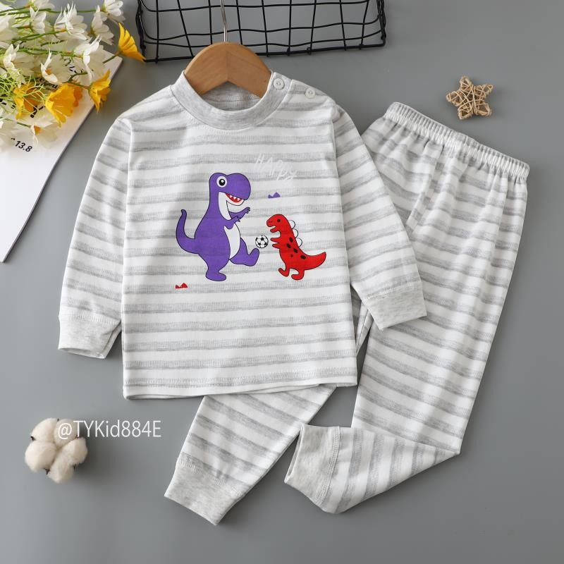 S884-Đồ bộ mặc nhà bé gái bé trai, cotton len mềm đẹp co giãn thoải mái Tiểu Yến KID