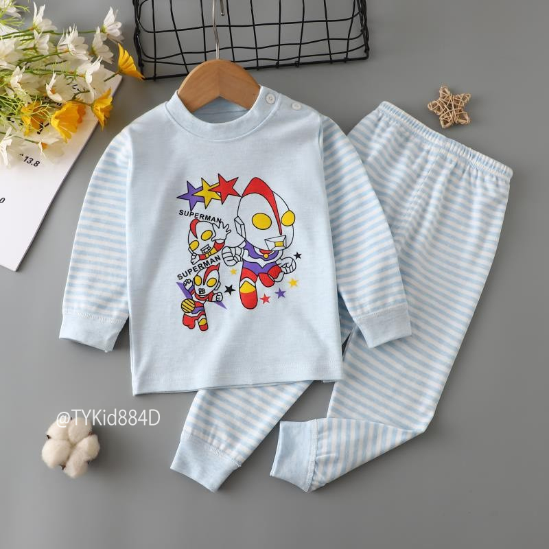 S884-Đồ bộ mặc nhà bé gái bé trai, cotton len mềm đẹp co giãn thoải mái Tiểu Yến KID