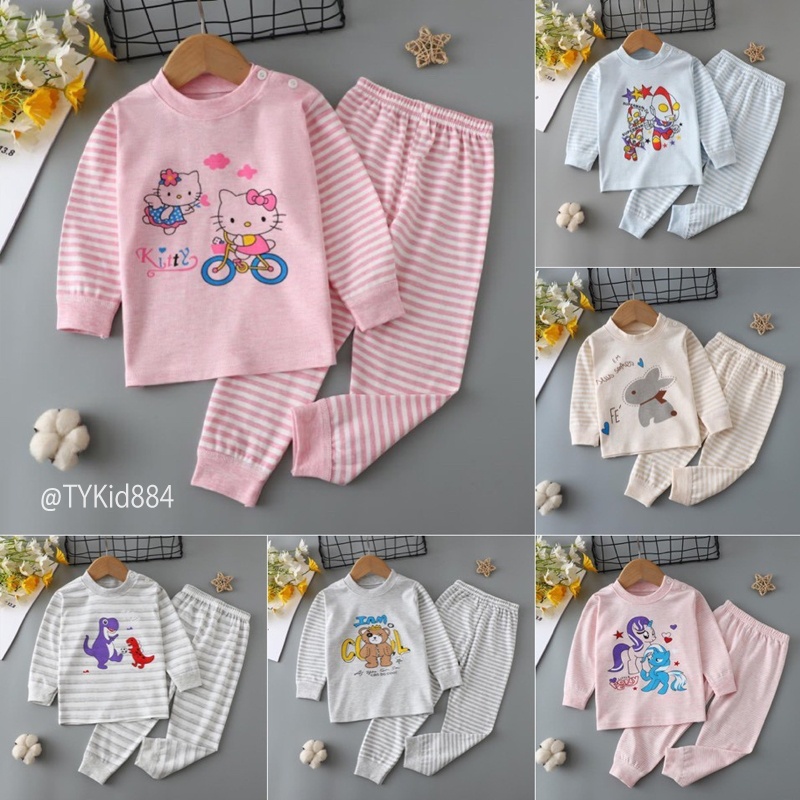 S884-Đồ bộ mặc nhà bé gái bé trai, cotton len mềm đẹp co giãn thoải mái Tiểu Yến KID