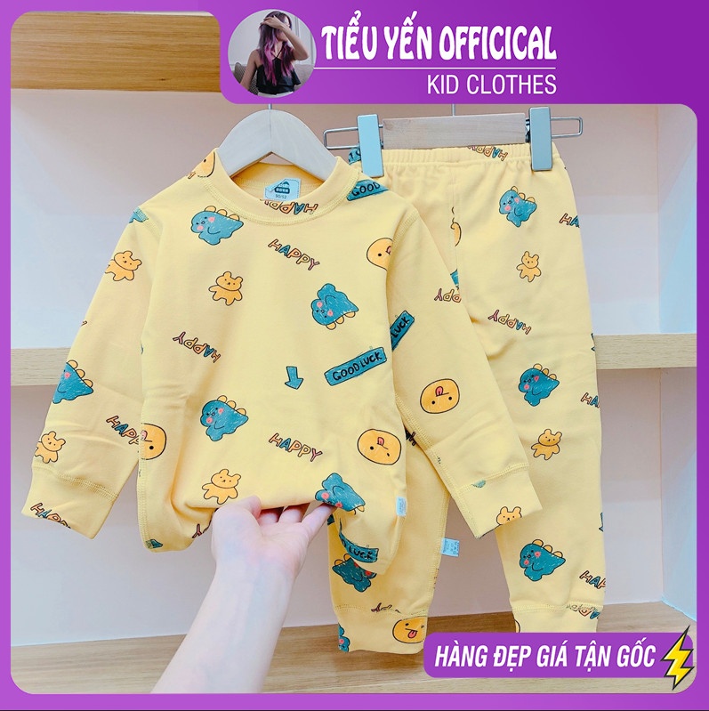 S869-Đồ bộ mặc nhà bé gái, bé trai, chất vải cotton xuất hàn loại 1 Tiểu Yến KID