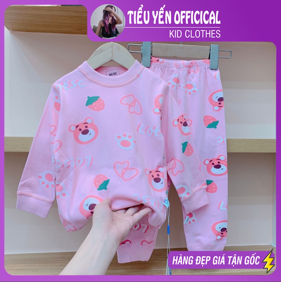 S869-Đồ bộ mặc nhà bé gái, bé trai, chất vải cotton xuất hàn loại 1 Tiểu Yến KID