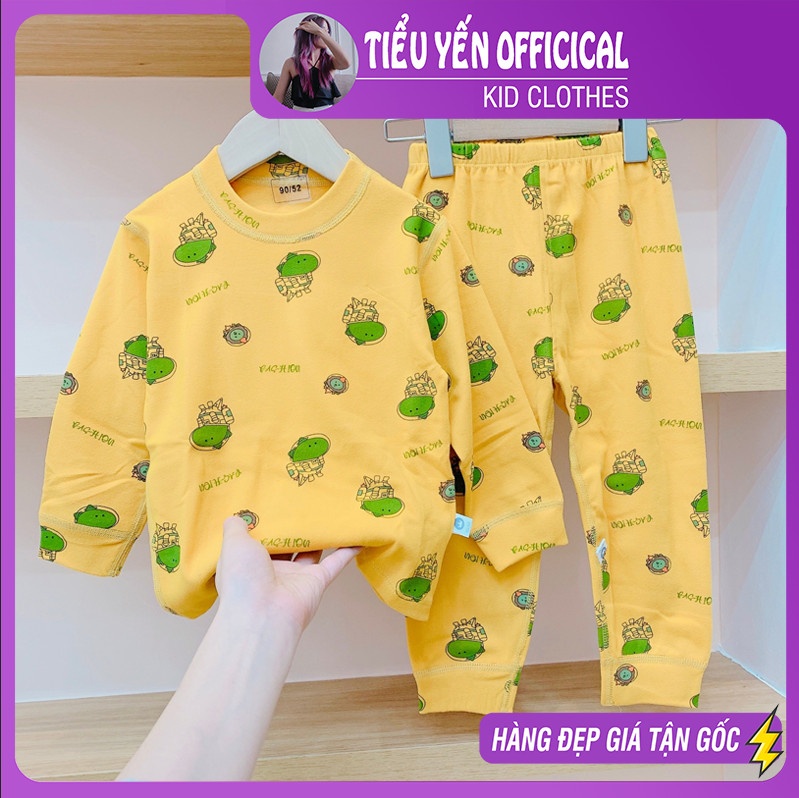 S869-Đồ bộ mặc nhà bé gái, bé trai, chất vải cotton xuất hàn loại 1 Tiểu Yến KID