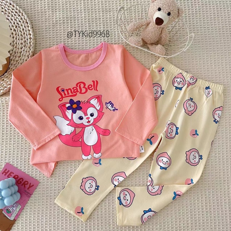 S996-Bộ cotton xuất Hàn cho bé, vải cotton mềm co giãn 4 chiều Tiểu Yến KID