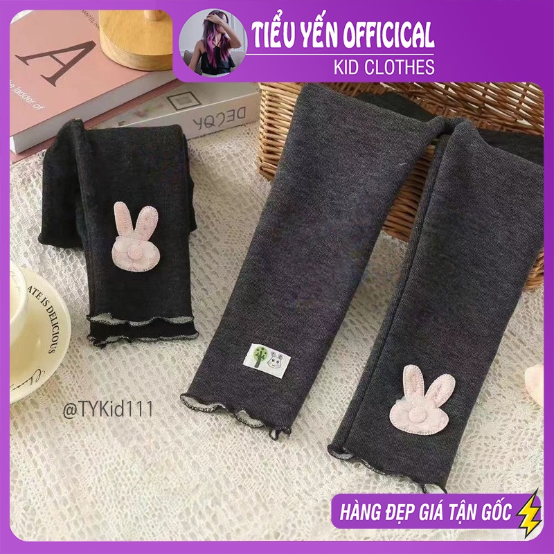 Q111-Quần legging bé gái, chất nỉ lót nỉ dày ấm Tiểu Yến KID