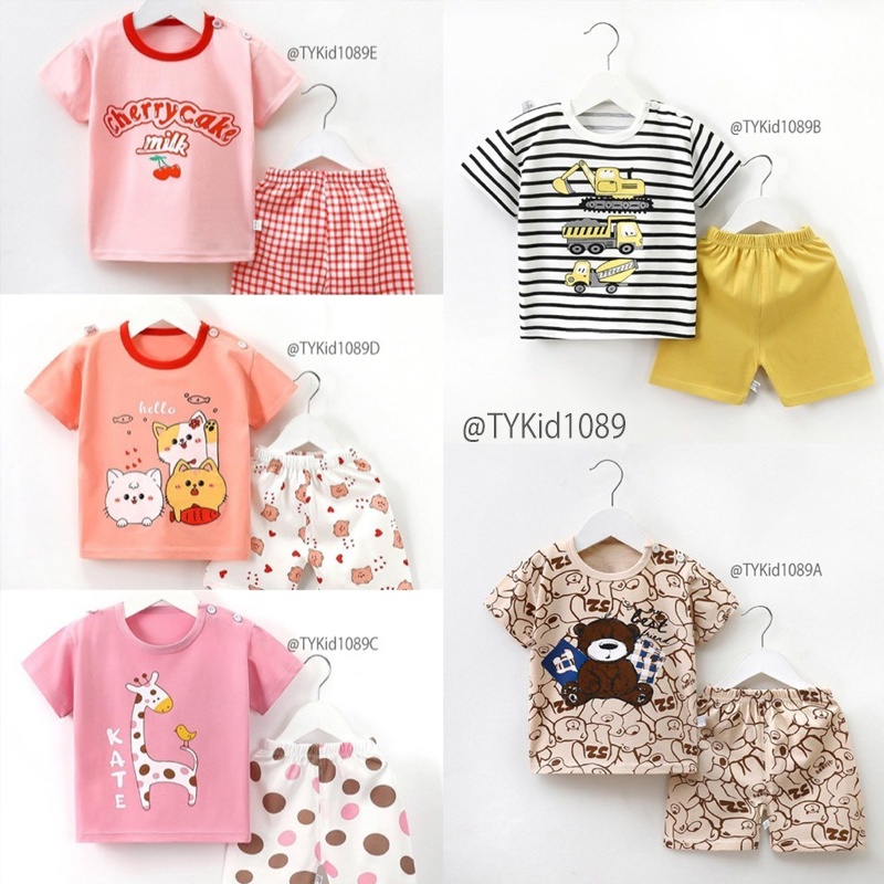 S1089-Đồ bộ cotton cho bé, nhiều màu cho bé trai gái chất cotton mềm mát Tiểu Yến KID