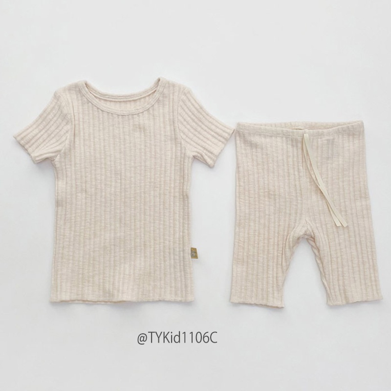 S1106-Quần áo hè bé gái, đồ bộ cotton thun tăm mềm siêu co giãn nhiều màu sắc Tiểu Yến KID