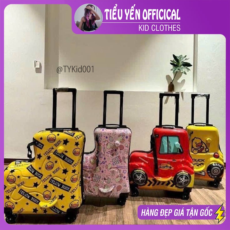 VALI001-Vali du lịch trẻ em hoạt hình dễ thương kích thước 35x25x45cm Tiểu Yến KID