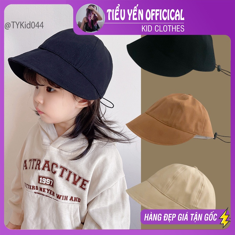 M044-Mũ lưỡi trai cho bé trai, gái 3 màu từ 1-6 tuổi Tiểu Yến KID