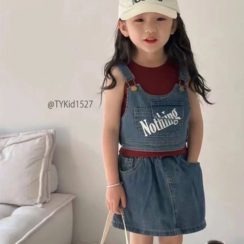 S1527-Quần áo hè bé gái cao cấp, set jean 3 chi tiết 2 màu Tiểu Yến KID