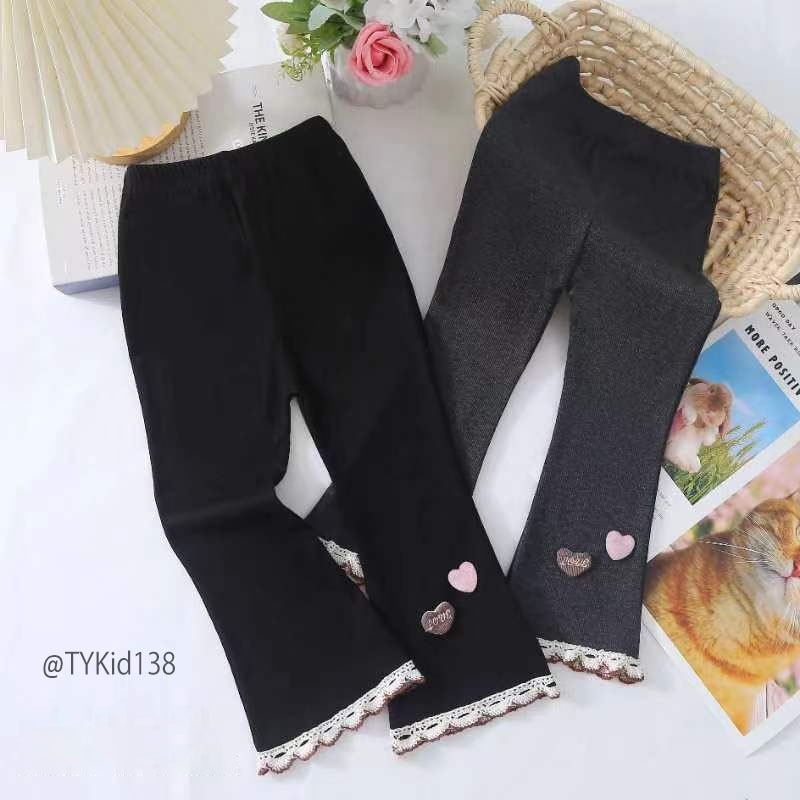 Q138-Quần legging thu đông bé gái, vải co giãn mềm Tiểu Yến KID