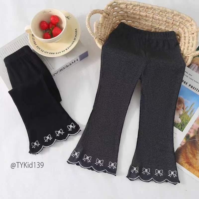 Q139-Quần legging thu đông bé gái, vải co giãn mềm Tiểu Yến KID