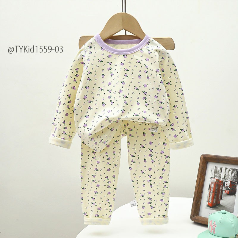 S1559-Đồ bộ mặc nhà thu đông cao cấp cho bé, vải cotton đẹp co giãn nhiều họa tiết Tiểu Yến KID