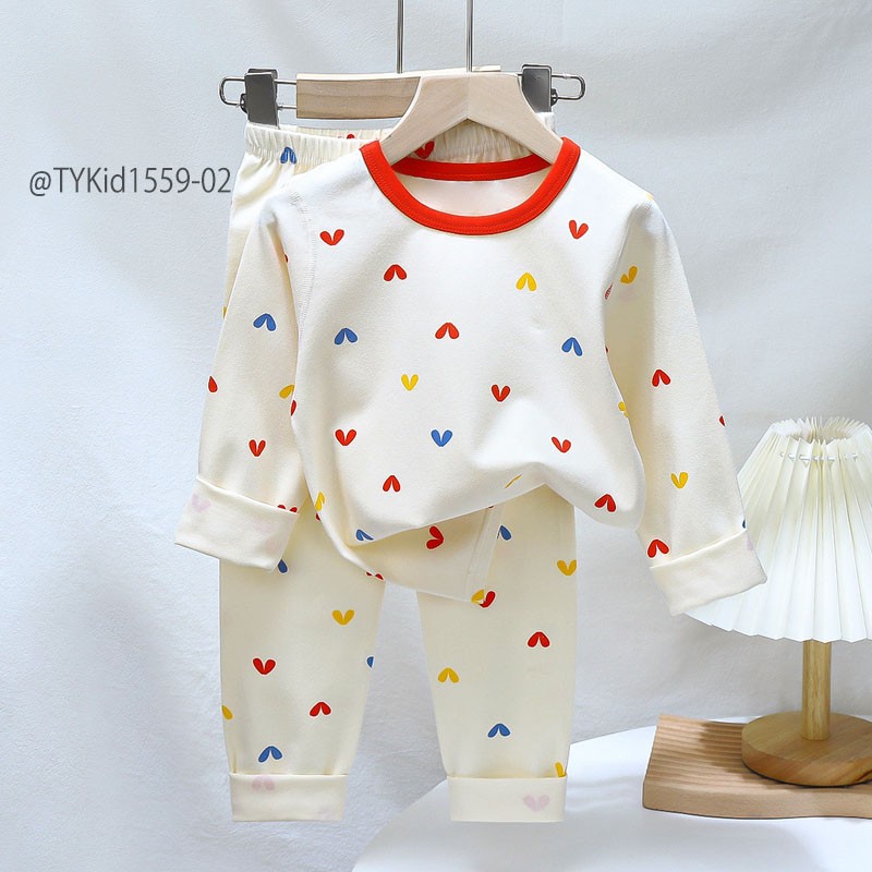 S1559-Đồ bộ mặc nhà thu đông cao cấp cho bé, vải cotton đẹp co giãn nhiều họa tiết Tiểu Yến KID