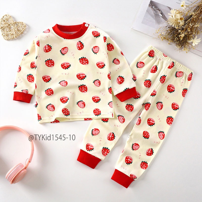 S1545-Đồ bộ cotton dài tay thu đông cho bé, chất liệu cotton mềm nhiều họa tiết Tiểu Yến KID