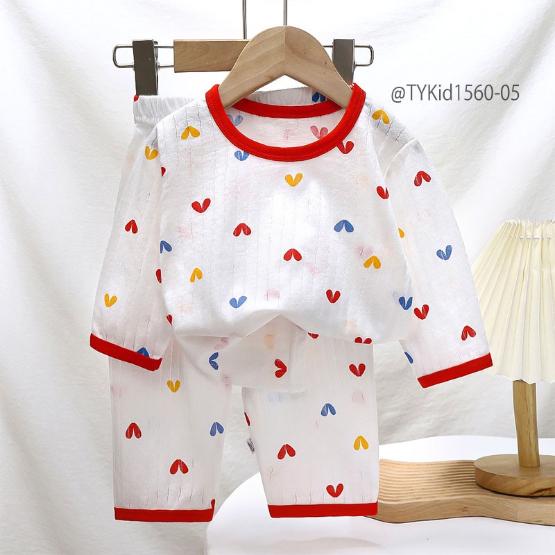 S1560-Đồ bộ mặc nhà thu đông cho bé, chất cotton giấy nhiều họa tiết Tiểu Yến KID