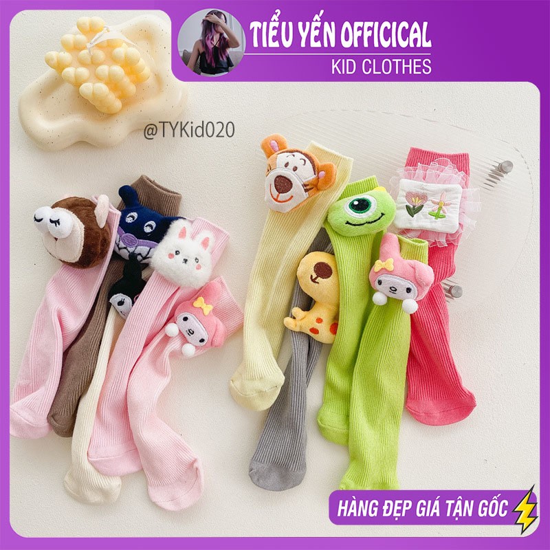 TA020-Tất cao cổ bé gái hoạt hình nhiều màu 1-10 tuổi Tiểu Yến KID