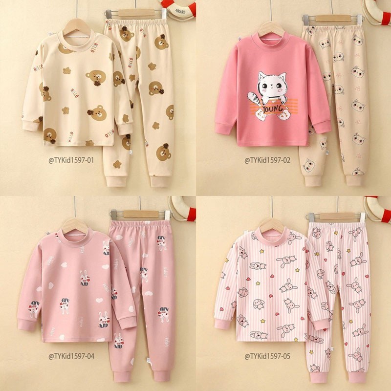 S1597-Đồ bộ mặc nhà size đại 100-150 cho bé, cotton mềm co giãn Tiểu Yến KID