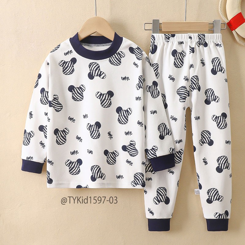 S1597-Đồ bộ mặc nhà size đại 100-150 cho bé, cotton mềm co giãn Tiểu Yến KID