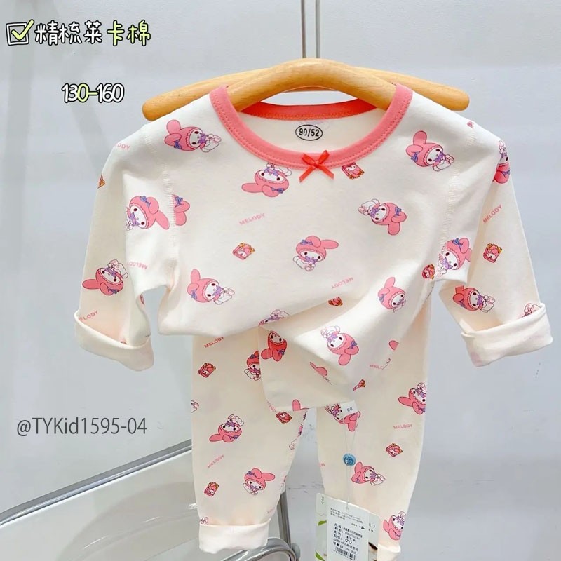 S1595-Đồ bộ mặc nhà cho bé, vải thun hàn co giãn 4 chiều nhiều họa tiết Tiểu Yến KID