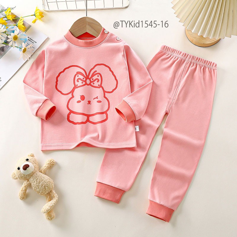 S1545-Đồ bộ cotton dài tay thu đông cho bé, chất liệu cotton mềm nhiều họa tiết Tiểu Yến KID