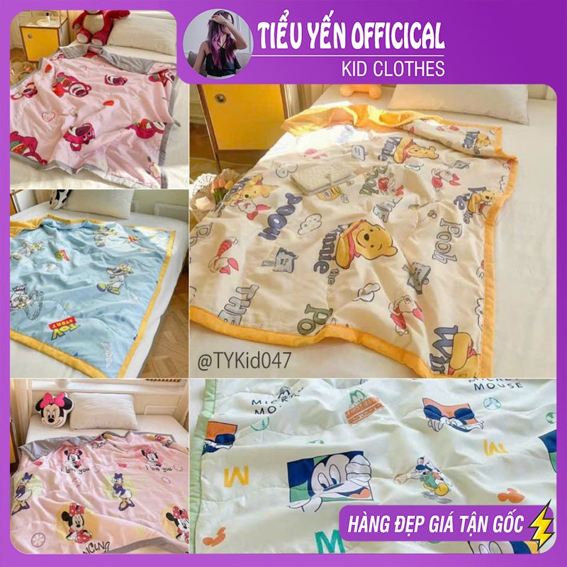 P047-Chăn cho bé trai bé gái, chăn mẫu giáo ngủ trưa, kích thước 110x150cm Tiểu Yến KID