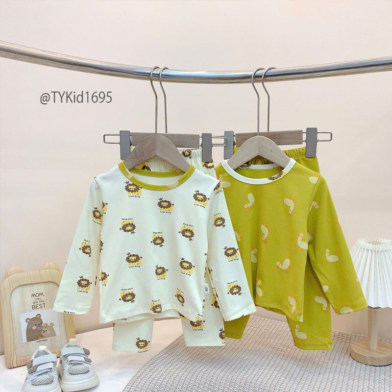 S1695-Đồ bộ mặc nhà cho bé 2 màu, vải cotton mềm co giãn 4 chiều Tiểu Yến KID