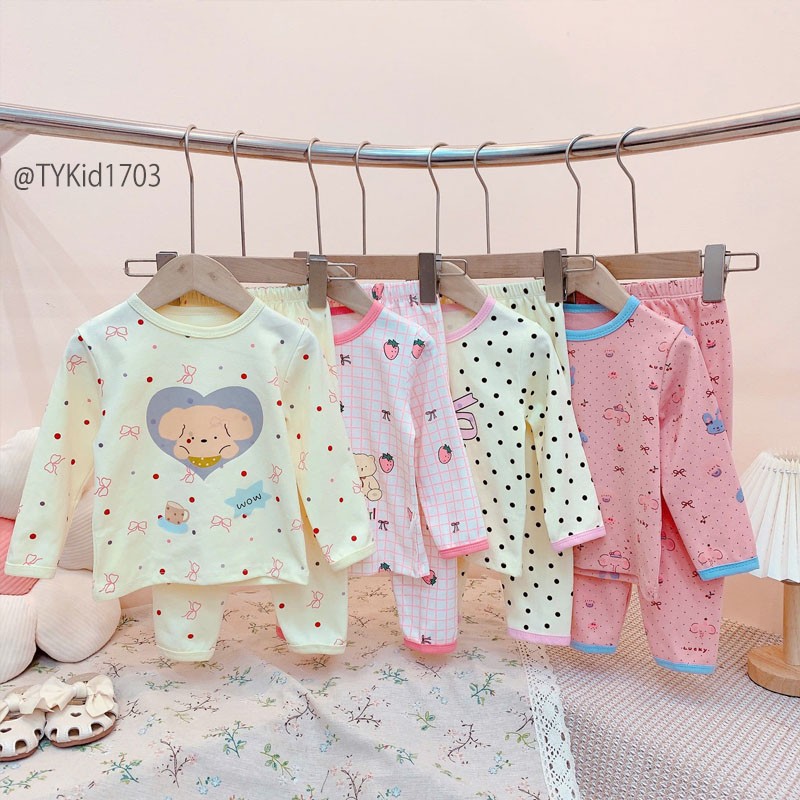 S1703-Đồ bộ bé gái, cotton mềm co giãn 4 chiều Tiểu Yến KID