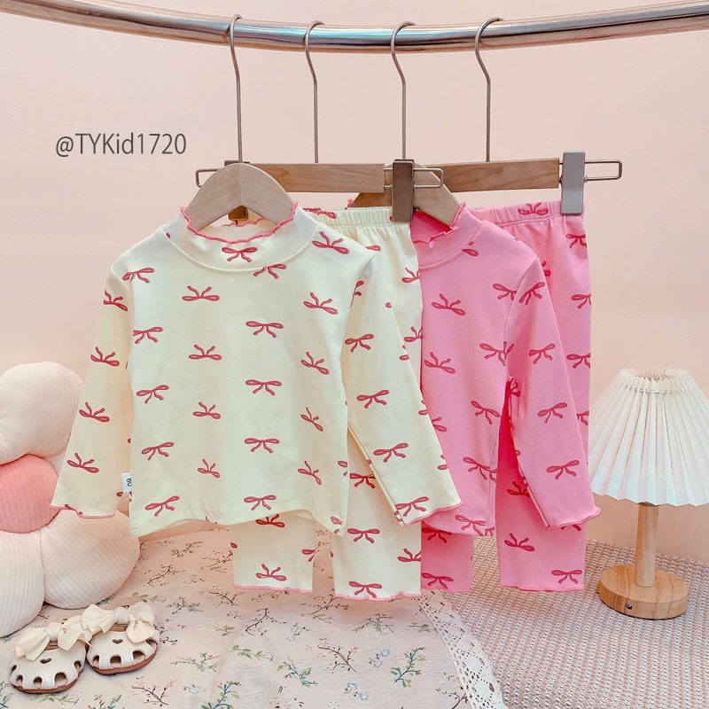 S1720-Đồ bộ mặc nhà cho bé vải cotton mềm co giãn thoải mái Tiểu Yến KID