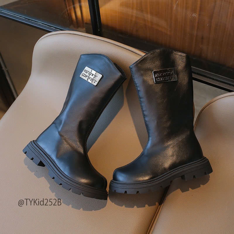 G252-Boot da cao cổ bé gái lót nỉ ấm 2 màu size 26-35 Tiểu Yến KID