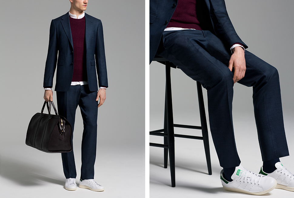 Kết hợp Sneaker với suit