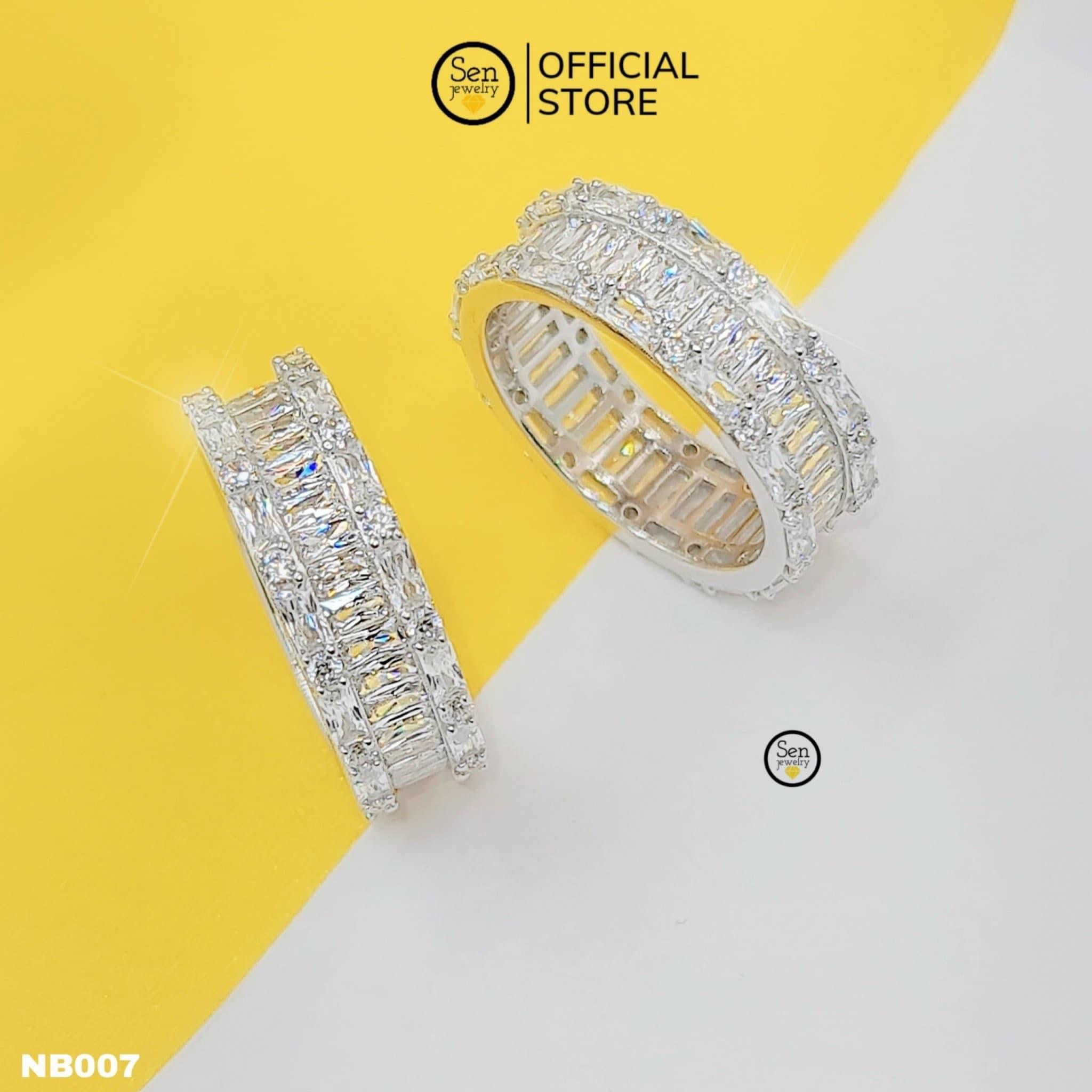 NHẪN BẠC ĐÁ LẤP LÁNH
