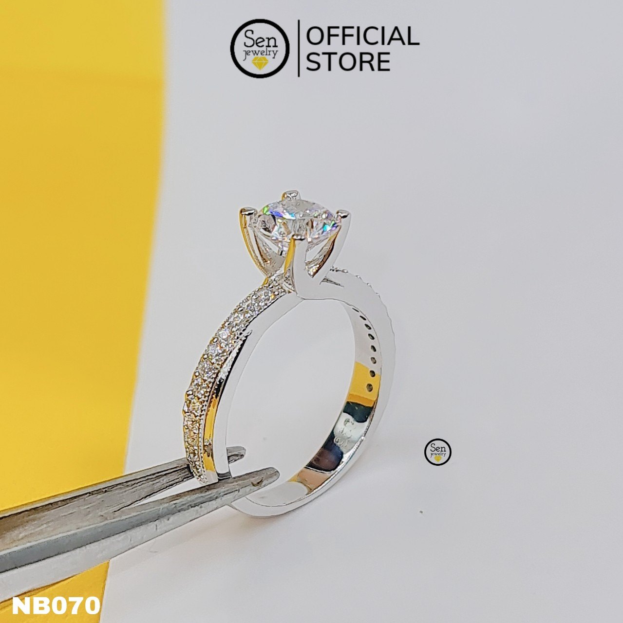 NHẪN VIỀN TẤM CHÉO CHỦ 6LI