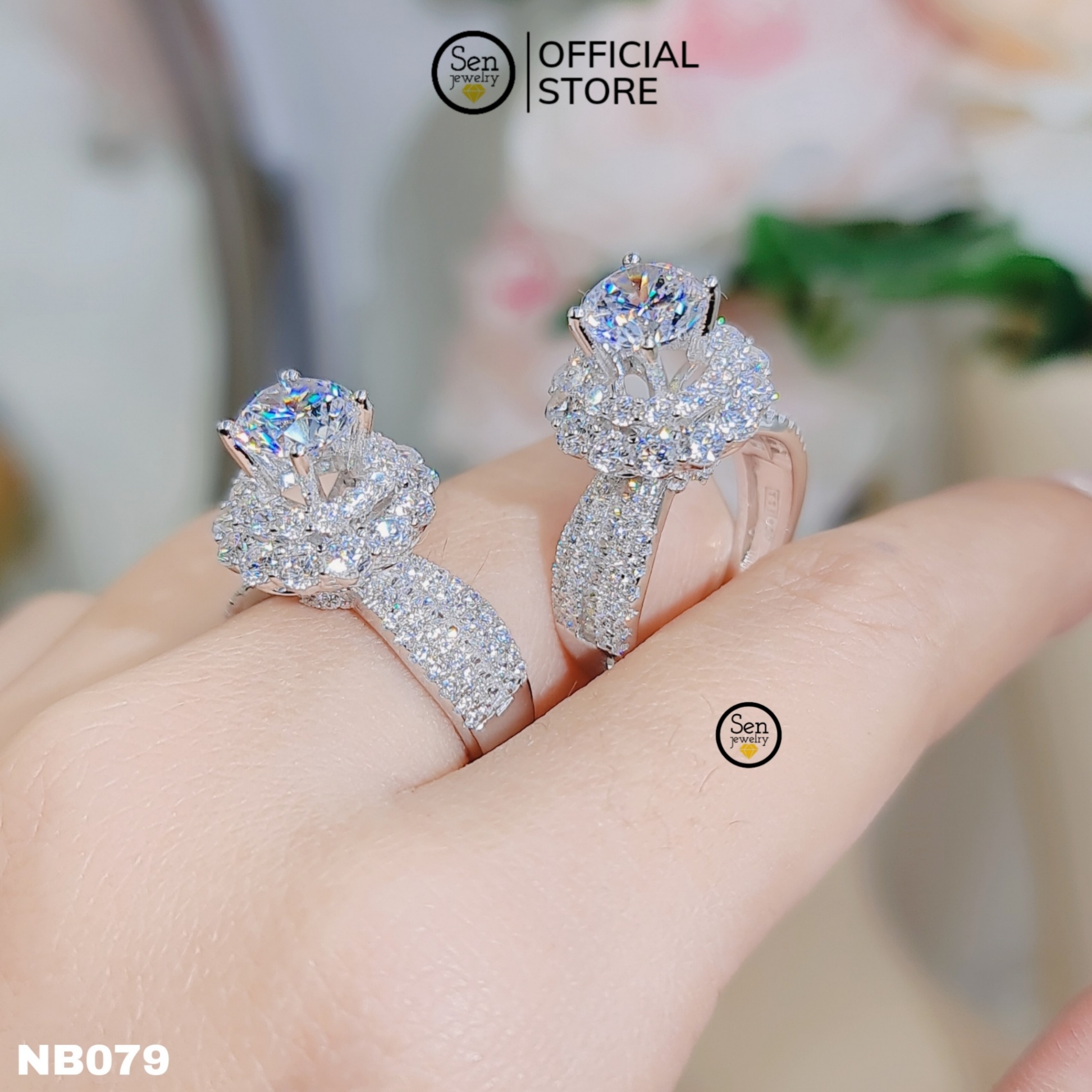 NHẪN ĐAI 2 HÀNG TRÒN CHỦ 7LI