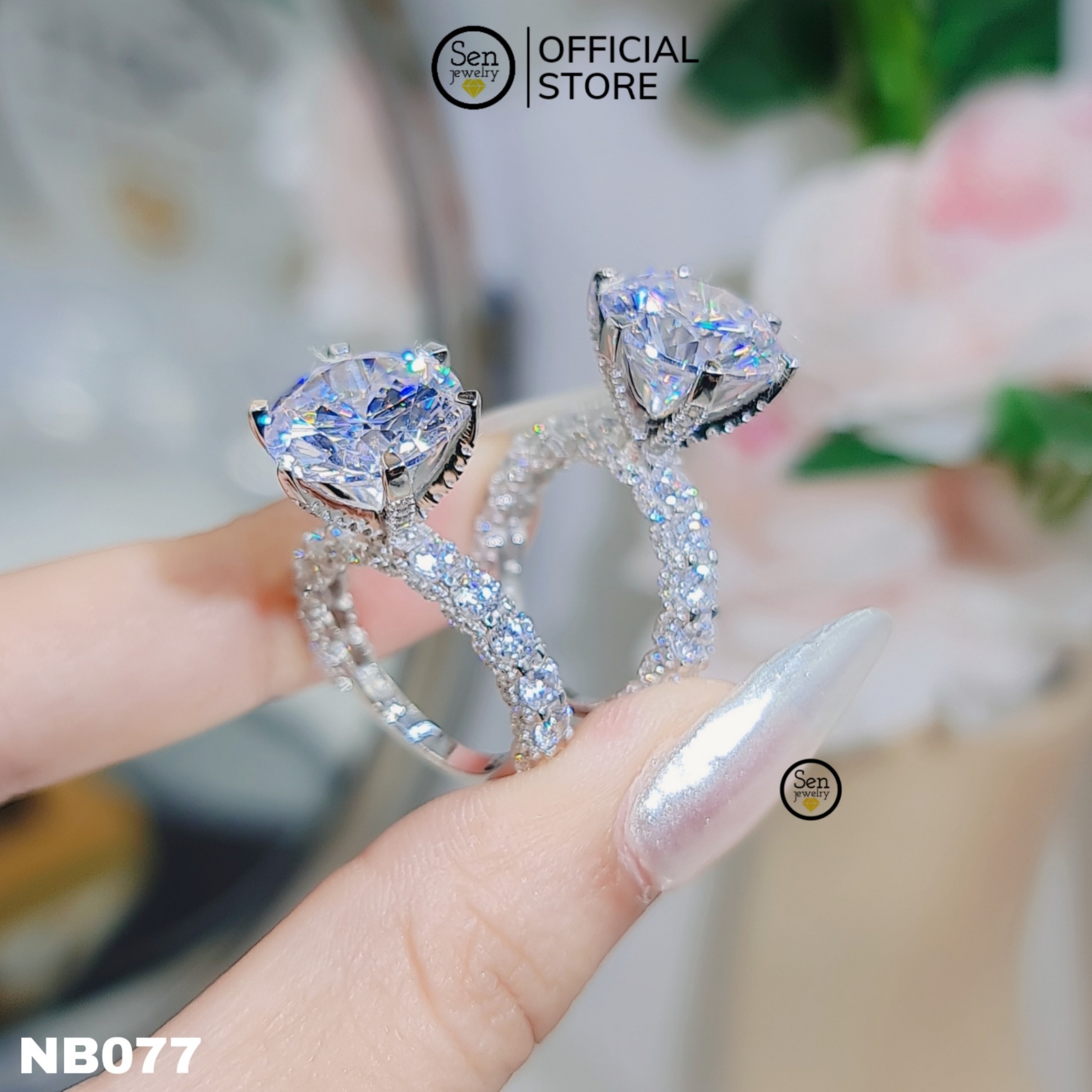 NHẪN TẤM 6 CHẤU CHỦ HƠN 10LI