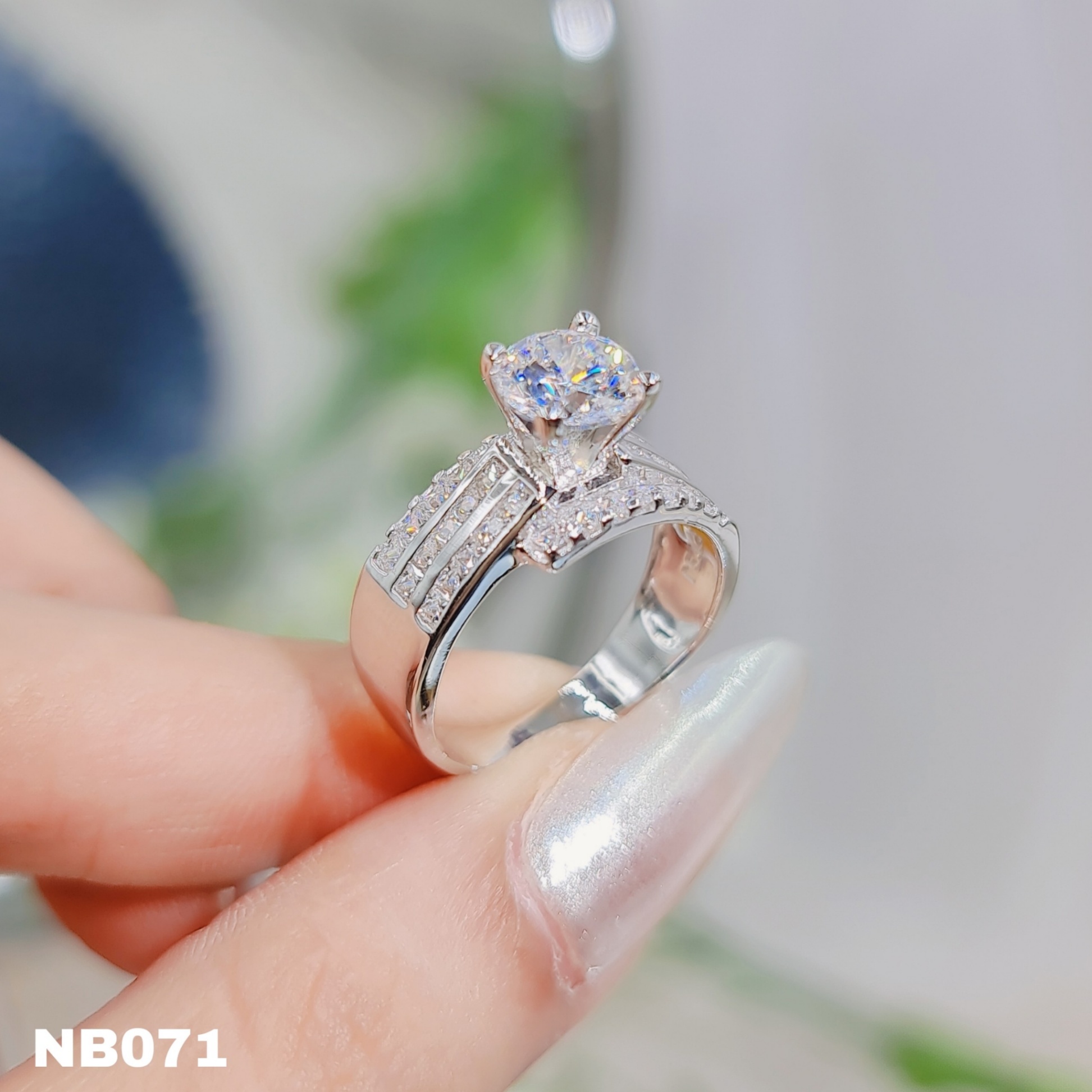 NHẪN ĐAI 3 HÀNG TẤM CHỦ 6LI5