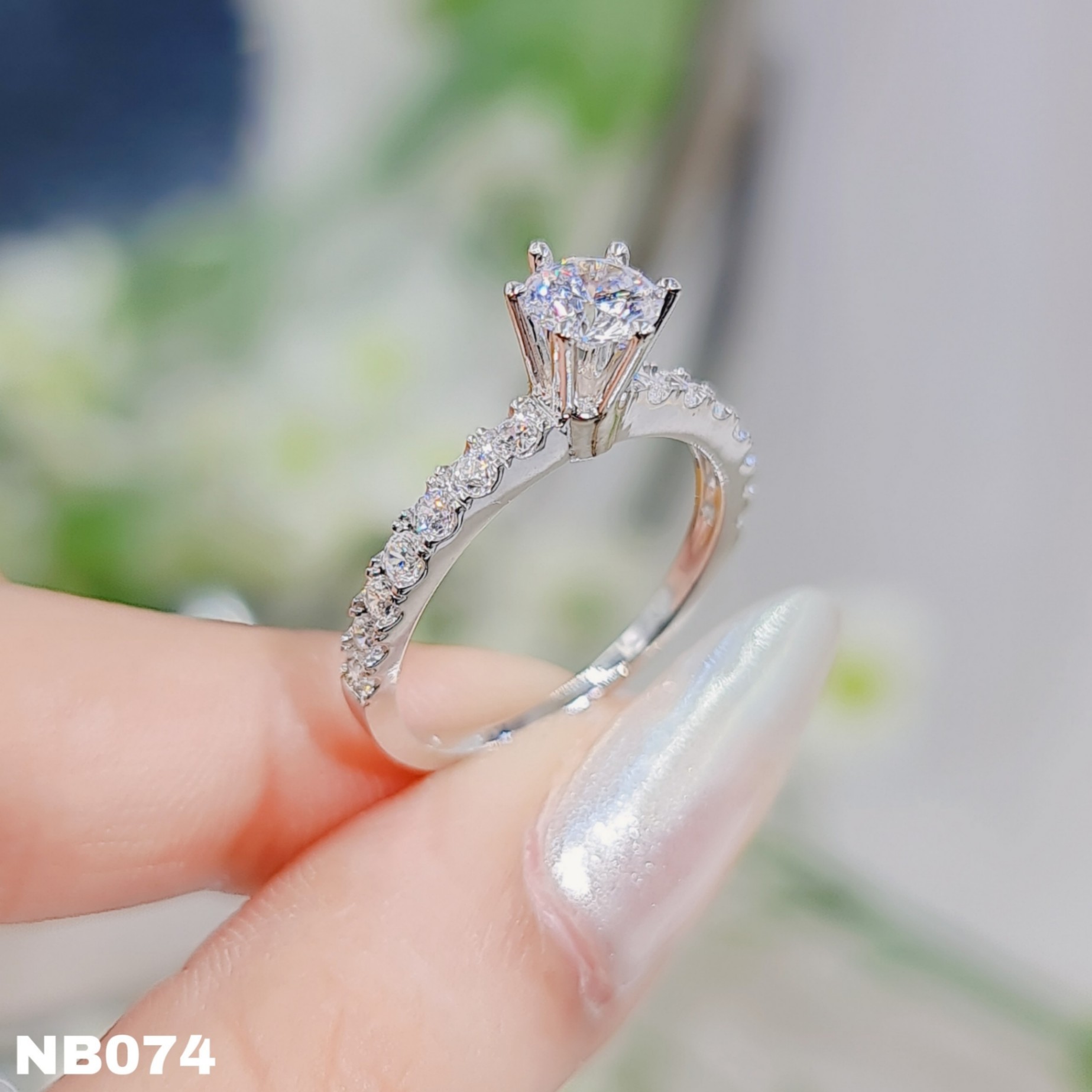 NHẪN ĐAI 1 HÀNG TẤM CHỦ 5LI5