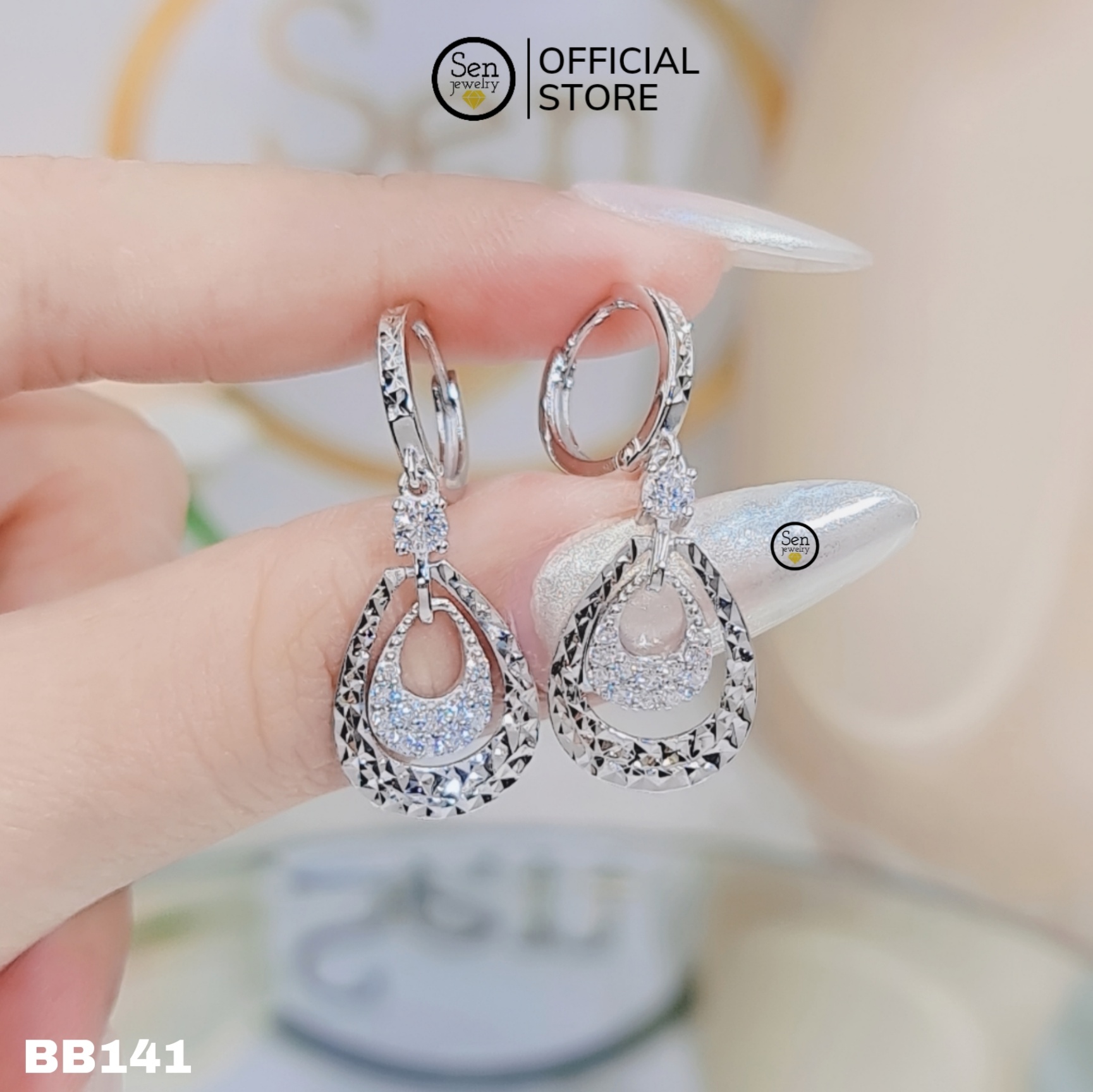 BÔNG TAI KHOEN TÒNG TENG CẮT MÁY GIỌT NƯỚC