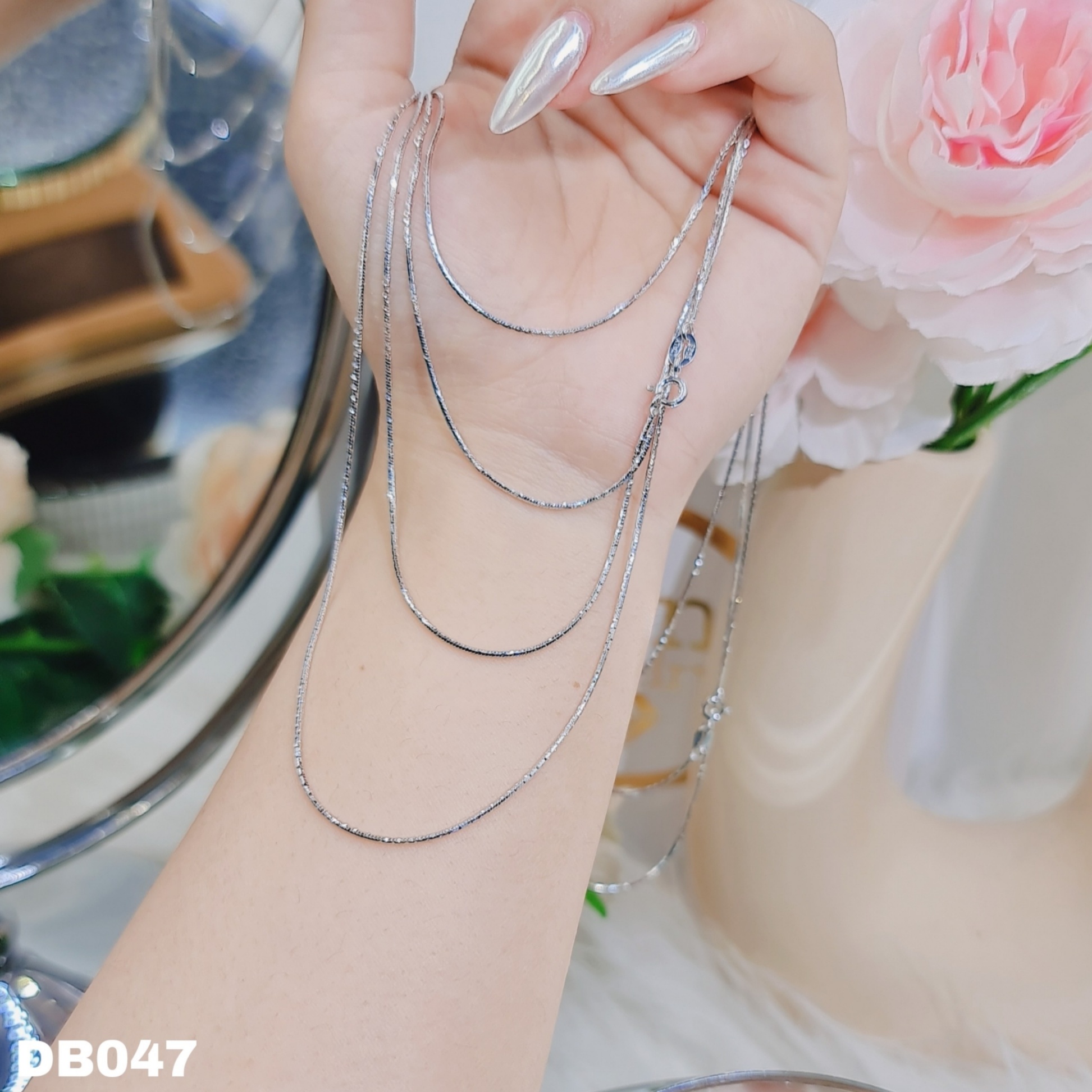 DÂY CHUYỀN MÌ KIM CƯƠNG 1LI 45CM
