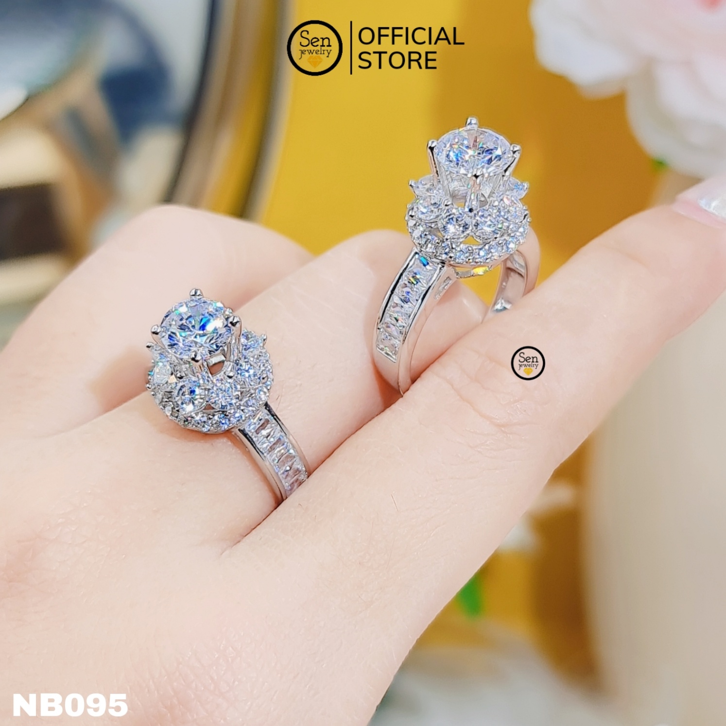 NHẪN VIỀN BARGET ĐÀI HOA CHỦ 7LI5